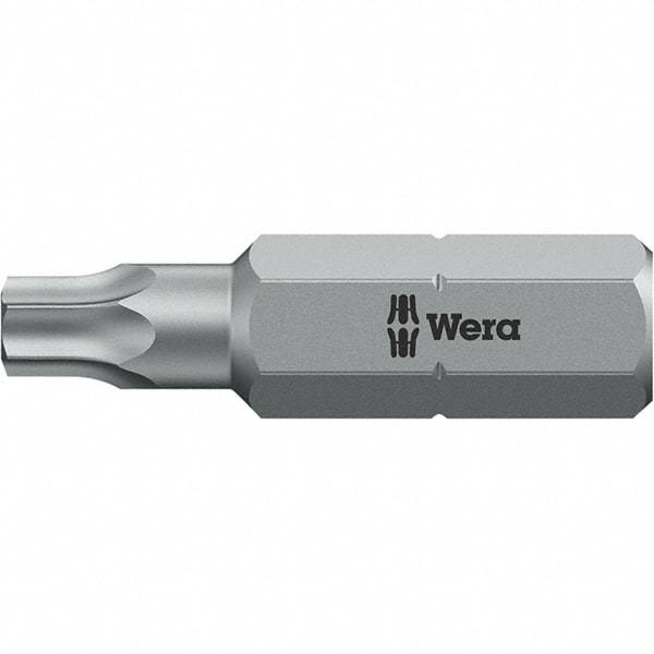 Wera - 1/4" Drive T1 Torx Screwdriver Bit - 1" OAL, Insert Bit - Caliber Tooling