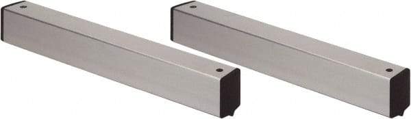 Quantum Storage - 2" Wide, Open Shelving Accessory/Component - Aluminum, Anodized Aluminum Finish, 21" Long, Use with Wire Shelving Units - Caliber Tooling