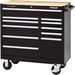 Waterloo - 11 Drawer 3,500 Lb Capacity Steel Tool Roller Cabinet - 41-1/4" Wide x 42-1/4" High x 18" Deep, Ball Bearing Drawer Slides, Black - Caliber Tooling