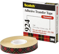 3M - 60 Yds. Long x 3/4" Wide, Medium Strength Acrylic Adhesive Transfer Tape - 2 mil Thick - Caliber Tooling