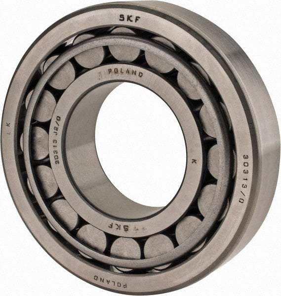 SKF - 65mm Bore Diam, 140mm OD, 36mm Wide, Tapered Roller Bearing - 194,000 N Dynamic Load Capacity, 228,000 N Static Load Capacity - Caliber Tooling