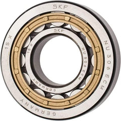 SKF - 30mm Bore Diam, 72mm Outside Diam, 19mm Wide Cylindrical Roller Bearing - 51,200 N Dynamic Capacity, 48,000 Lbs. Static Capacity - Caliber Tooling