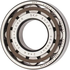 SKF - 35mm Bore Diam, 80mm Outside Diam, 21mm Wide Cylindrical Roller Bearing - 64,400 N Dynamic Capacity, 63,000 Lbs. Static Capacity - Caliber Tooling