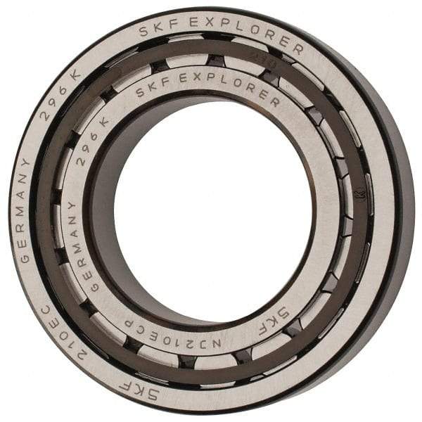 SKF - 50mm Bore Diam, 90mm Outside Diam, 20mm Wide Cylindrical Roller Bearing - 64,400 N Dynamic Capacity, 69,500 Lbs. Static Capacity - Caliber Tooling