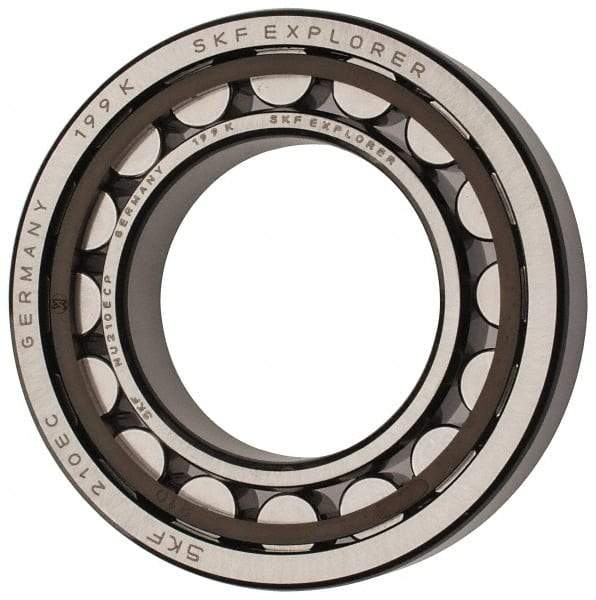 SKF - 50mm Bore Diam, 90mm Outside Diam, 20mm Wide Cylindrical Roller Bearing - 64,400 N Dynamic Capacity, 69,500 Lbs. Static Capacity - Caliber Tooling