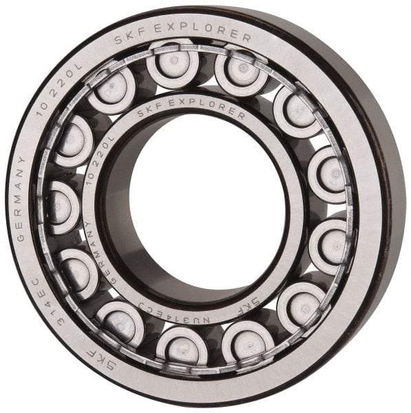 SKF - 70mm Bore Diam, 150mm Outside Diam, 35mm Wide Cylindrical Roller Bearing - 205,000 N Dynamic Capacity, 228,000 Lbs. Static Capacity - Caliber Tooling