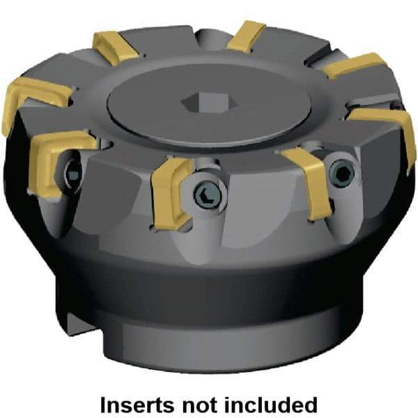 Kennametal - 82mm Cut Diam, 27mm Arbor Hole, 5mm Max Depth of Cut, 6° Indexable Chamfer & Angle Face Mill - 8 Inserts, SNXF 1204... Insert, Right Hand Cut, 8 Flutes, Series KSSR - Caliber Tooling