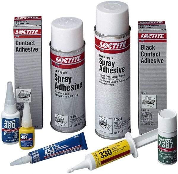 Loctite - 0.70 oz Bottle Clear Instant Adhesive - Series 435, 30 sec Working Time, 24 hr Full Cure Time, Bonds to Metal, Plastic & Rubber - Caliber Tooling