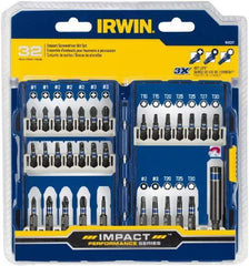 Irwin - 32 Piece, Phillips, Square, Torx Handle, Drive Set - #1 to #3 - Caliber Tooling