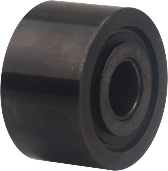 Accurate Bushing - 25mm Bore, 80mm Roller Diam x 44mm Width, Carbon Steel Yoke Cam Follower - 63,500 N Dynamic Load Capacity, 46mm Overall Width - Caliber Tooling