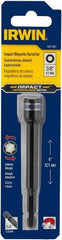 Irwin - 3/8" Magnetic Nutsetter - 1/4" Hex Drive, 4" OAL, 9/16" Socket Nose Diam - Caliber Tooling