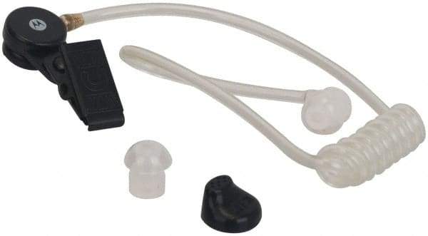 Motorola - One Wire Surveillance, In-Line & Push to Talk Microphone Surveillance Earpiece with Microphone - Black, Use with Motorola CLS/RM/RDX/DTR/DLR Radios - Caliber Tooling