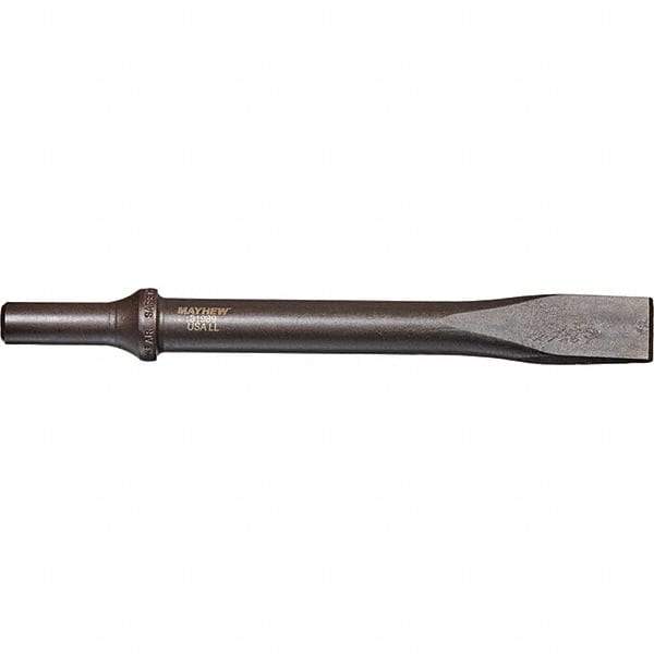 Mayhew - 3/4" Head Width, 7-1/2" OAL, Cold Chisel - Round Drive, Round Shank, Steel - Caliber Tooling