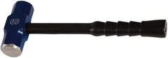 NUPLA - 6 Lb Head, 15-7/8" Long Sledge Hammer - Steel Head, 1-3/4" Face Diam, 5-7/8" Long Head, Fiberglass Handle - Caliber Tooling