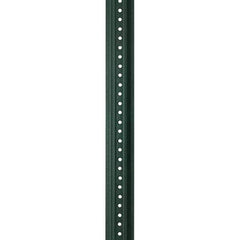 Nucor - 8' High, Powder Coated Traffic Sign Post - Steel, 3/8" Hole Diam, Green - Caliber Tooling