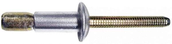 Marson - Countersunk Head Aluminum Structural Blind Rivet - Aluminum Mandrel, 0.16" to 0.475" Grip, 0.41" Head Diam, 0.261" to 0.272" Hole Diam, 0.575" Length Under Head, 1/4" Body Diam - Caliber Tooling