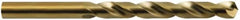 Hertel - 21/32" 135° Cobalt Jobber Drill - Oxide/Gold Finish, Spiral Flute, 7-1/8" OAL - Caliber Tooling