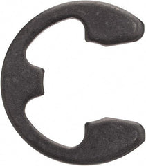 Rotor Clip - 0.396" Groove Diam, 1/2" Shaft Diam, Phosphate Steel, E Style External Retaining Rings - 0.046" Groove Width, 0.052" Groove Depth, 0.042" Ring Thickness, Grade 1060-1090 - Caliber Tooling