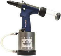 RivetKing - 3/16" Capacity, Air Riveter - 0.787" Long Stroke, 20" Inlet - Caliber Tooling