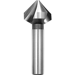 ‎5/8″ Size - 3/8″ Shank-90 Degree-HSSCo 3 Flute Countersink European - Exact Industrial Supply