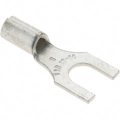 Value Collection - #8 Stud, 18 to 14 AWG Compatible, Noninsulated, Crimp Connection, Standard Fork Terminal - Caliber Tooling