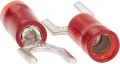 Value Collection - #10 Stud, 22 to 18 AWG Compatible, Partially Insulated, Crimp Connection, Standard Fork Terminal - Caliber Tooling