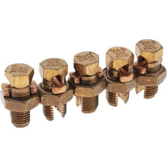 Value Collection - 10 to 6 AWG, Bronze Alloy, Split Bolt Connector - 15/32" Head Width - Caliber Tooling