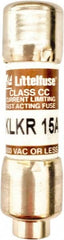 Value Collection - 600 VAC, 15 Amp, Fast-Acting Semiconductor/High Speed Fuse - 1-1/2" OAL, 200 (RMS Symmetrical) kA Rating, 13/32" Diam - Caliber Tooling