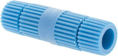 Value Collection - 16 to 14 AWG Compatible, Nylon Fully Insulated, Crimp-On Butt Splice Terminal - 2 Wire Entries, Brass Contacts, Blue - Caliber Tooling