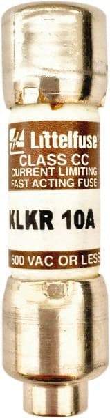 Value Collection - 600 VAC, 10 Amp, Fast-Acting Semiconductor/High Speed Fuse - 1-1/2" OAL, 200 (RMS Symmetrical) kA Rating, 13/32" Diam - Caliber Tooling