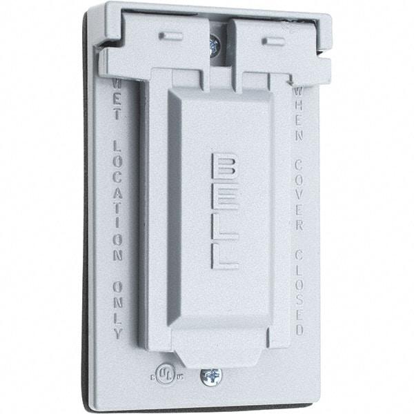 Value Collection - Electrical Outlet Box Stainless Steel GFCI Receptacle Cover - Includes Sealing Gasket - Caliber Tooling