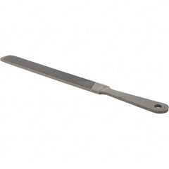 Value Collection - 8" Long, Hand American-Pattern File - Single, Double Cut, 3/16" Overall Thickness, Handle - Caliber Tooling