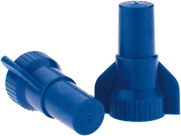 Value Collection - 16 to 14 AWG, 300 & 600 Volt, Wing Twist on Wire Connector - Blue, 221°F - Caliber Tooling