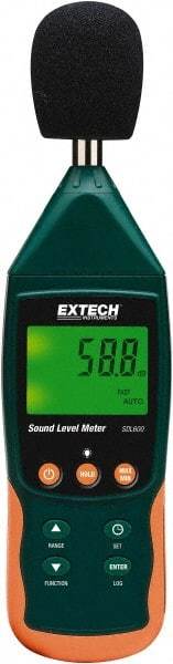 Extech - A and C Frequency Weight, LCD Display Datalogging Sound Meter - 30 to 130 Decibels - Caliber Tooling