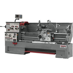 Jet - 18" Swing, 60" Between Centers, 230 Volt, Triple Phase Engine Lathe - 7MT Taper, 7-1/2 hp, 25 to 1,800 RPM, 3-1/8" Bore Diam, 40" Deep x 49" High x 116-1/2" Long - Caliber Tooling