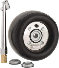 Dynabrade - 5" Wheel OD, 3-1/2" Wheel Width, 3,500 RPM, Composite, Pneumatic Wheel with Hub - 15-1/2" Long x 3-1/2" Wide, 1/2" Wheel Arbor Hole, For Use with 13206, 13207, 13507 & 13508 - Caliber Tooling