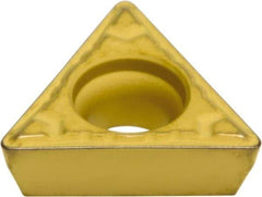 Sumitomo - TPMT1.81.51 ELU Grade AC820P Carbide Turning Insert - Al2O3 Finish, 60° Triangle, 7/32" Inscr Circle, 3/32" Thick, 1/64" Corner Radius - Caliber Tooling