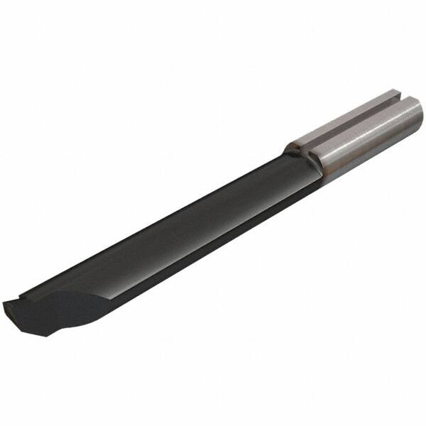 Iscar - 5mm Min Bore Diam, 10mm Max Bore Depth, 5mm Shank Diam, Profile Boring Bar - 0.008" Corner Radius, Right Hand Cut, Solid Carbide, TiAlN/TiN Finish - Exact Industrial Supply