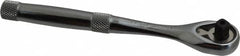 Proto - 1/4" Drive Pear Head Quick-Release Ratchet - Chrome Finish, 6-11/16" OAL, 45 Gear Teeth, Standard Head - Caliber Tooling