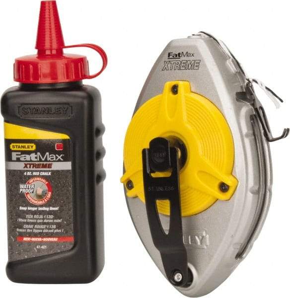 Stanley - 100' Long Chalk Reel - Red - Caliber Tooling