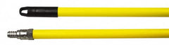 Weiler - 60 x 15/16" Metal Squeegee Handle - Threaded Connection, Yellow - Caliber Tooling