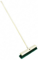 Weiler - 24" General Purpose Synthetic Push Broom - 3" Bristle Length, Foam Block, Threaded Handle Connection - Caliber Tooling