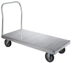 Wesco Industrial Products - 2,000 Lb. Load Capacity, Aluminum Platform Truck - 48 Inch Long x 30 Inch Wide - Caliber Tooling