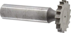 Whitney Tool Co. - 1" Diam x 9/64" Face Width, Cobalt, 16 Teeth, Shank Connection Woodruff Keyseat Cutter - Uncoated, 2-9/64" OAL x 1/2" Shank, Straight Teeth - Caliber Tooling