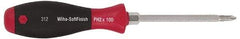 Wiha - #1, 6-11/16" OAL, Demolition Phillips Screwdriver - Hex Shank, Ergonomic Handle - Caliber Tooling