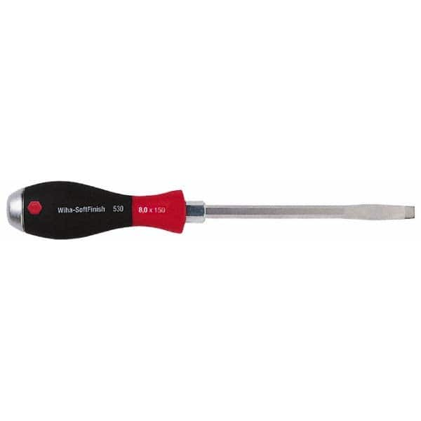 Wiha - 1/2" Blade Width, 12-1/2" OAL, Standard Slotted Screwdriver - Exact Industrial Supply