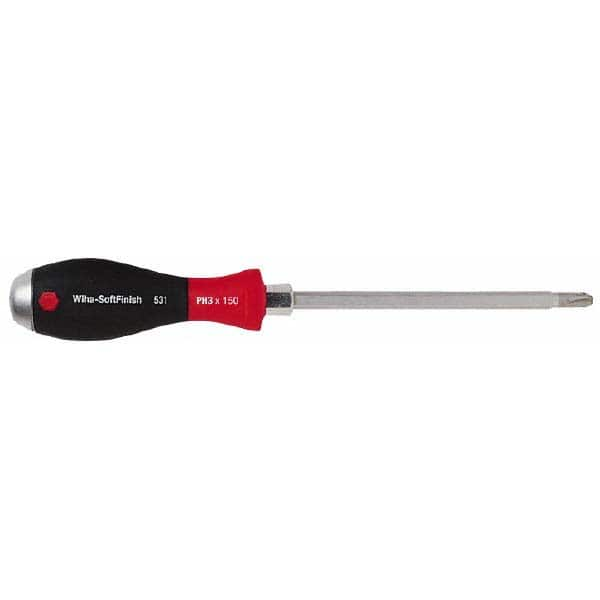 Wiha - #1, 7-1/2" OAL, Demolition Phillips Screwdriver - Exact Industrial Supply