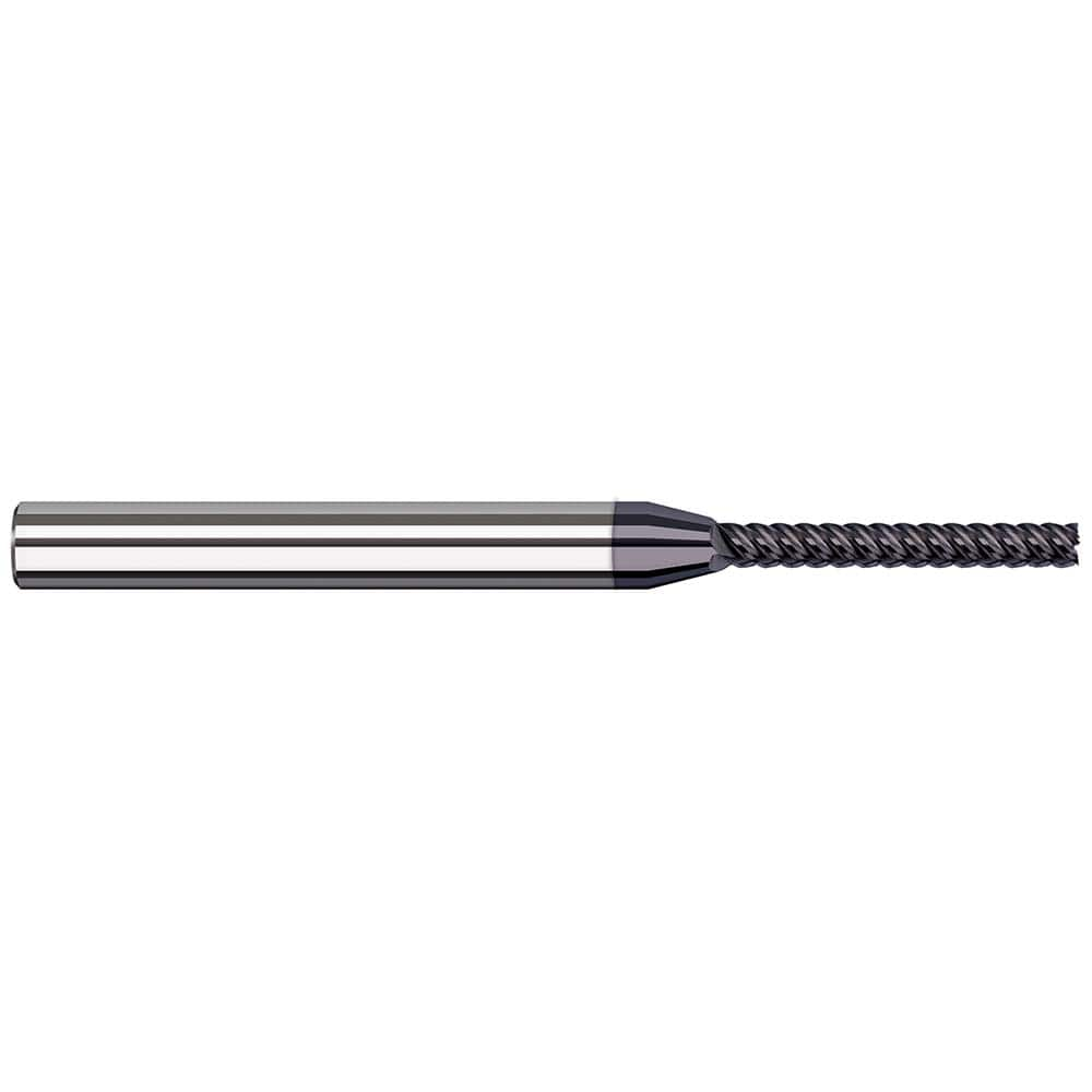 Harvey Tool - Square End Mills; Mill Diameter (Decimal Inch): 0.0600 ; Length of Cut (Inch): 1/2 ; Length of Cut (Decimal Inch): 0.5000 ; Material: Solid Carbide ; Finish/Coating: AlTiN Nano ; Shank Diameter (Inch): 1/8 - Exact Industrial Supply