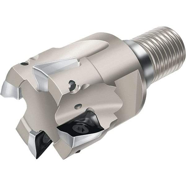 Walter - 50mm Cut Diam, 15mm Max Depth of Cut, Indexable Square Shoulder End Mill - Multiple Insert Styles, T45 Modular Connection, 90° Lead Angle, Through Coolant - Caliber Tooling