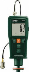 Extech - Accurate up to 0.05%, Contact and Noncontact Tachometer - 7.4 Inch Long x 3 Inch Wide x 1.8 Inch Meter Thick, 0.5 to 99,999 RPM Measurement - Caliber Tooling